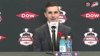 Mark O’Leary  2024 Memorial Cup PostGame [upl. by Ecadnac749]