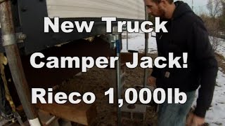 New Truck Camper Jack  Rieco Titan 1000lb Tripod Jack [upl. by Eelsnia796]