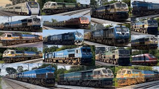 HIGH SPEED TRAINS on Bangalore  Hubballi Line ELECTRIC amp DIESEL 100kmph earlymorning 40 in 1 PART7 [upl. by Ahsienroc]