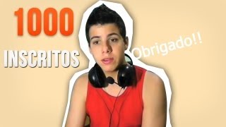 1000 INSCRITOS  AGRADECIMENTOS [upl. by Leonsis]