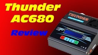 Thunder AC680 Charger Review With 2S Lipo Setup [upl. by Haek]