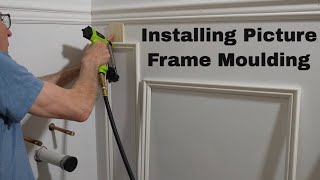 Transform Your Walls Wainscoting And Picture Frame Moulding Tips [upl. by Ayrolg]