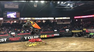 Toughest Monster Truck Tour at the Covelli Center  Dirt Crew Winning Freestyle Part 1 [upl. by Colis60]