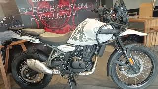 2024 Royal Enfield Himalayan 450 Kamet White Walkaround Review  2024 Himalayan 450 [upl. by Honoria]