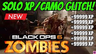 BO6 GLITCH  NEW SOLO UNLIMITED XP  CAMO GLITCH SOLO NEBULA CAMO GLITCH EASY BO6 ZOMBIES GLITCH [upl. by Bicknell]