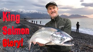 Massive King Salmon Kaikoura New Zealand TOO EASY [upl. by Nadoj746]