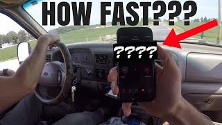 HOW FAST IS THIS 400HP 73 POWERSTROKE [upl. by Yedrahs]