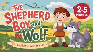 The Shepherd Boy and the Wolf English Story for Kids [upl. by Wildee]