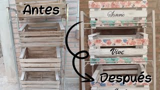 DIY Restauramos REPISA Y CAJONES DE VERDURA [upl. by Akila262]