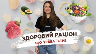 Як правильно ХАРЧУВАТИСЯ Здоровий раціон меню на тиждень від дієтолога [upl. by Moia]