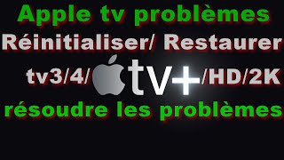 Apple tv problèmes  Comment Réinitialiser Restaurer Apple TV 234hd2k [upl. by Cortie]