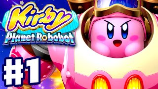 Kirby Planet Robobot  Gameplay Walkthrough Part 1  Area 1 Patched Plains Nintendo 3DS English [upl. by Etnaud199]