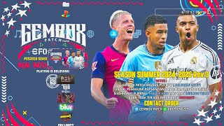 EFOOTBALL PES 2018 quotGEMBOX PATCHquot PS3 SEASON 20242025 [upl. by Anahcra357]