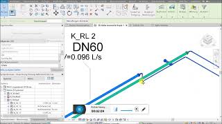 Revit Rohnetzberechnung Heizung berechnen Kälte Leitung Pumpe dimensionieren [upl. by Urial220]