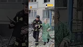 Russian aerial bomb strikes Kharkiv multistory residential building [upl. by Lairbag]