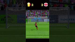 Belgium vs England best penalty match highlights efootballmobile fifa efootball efootball2024 [upl. by Byrn]