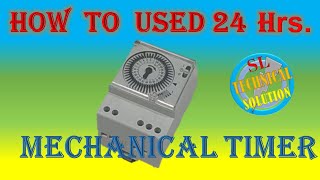 How to used 24 Hrs Mechanical Timer  Explain in sinhala [upl. by Otrepur]