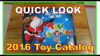 TOY KINGDOM 2016 Christmas Catalog Quick look Raw video [upl. by Hgeilyak]