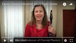 Easier Clarinet Altissimo really high Notes [upl. by Ahseela541]