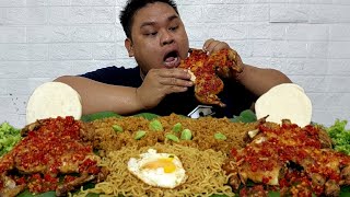 1KG NASI GORENG SEPESIAL MASAKAN ISTRI 2EKOR AYAM GEPREK UTUHMIE TELOR MATA SAPI [upl. by Cook917]