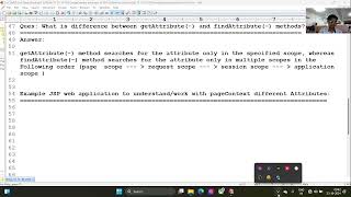 68 Difference between getAttribute and findAttribute methods  JSP Tutorial  2024 10 23 [upl. by Lawton255]