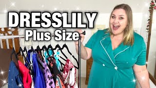 DRESSLILY plus size HAUL [upl. by Ahsenrac]