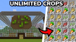 MAKING THE ULTIMATE AUTOMATIC CROP FARM in Minecraft Bedrock Survival Ep 16 [upl. by Eserehc774]