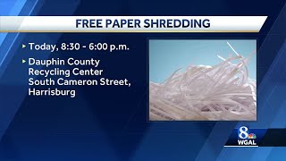 Free paper shredding today at Dauphin County Recycling Center [upl. by Acinahs90]