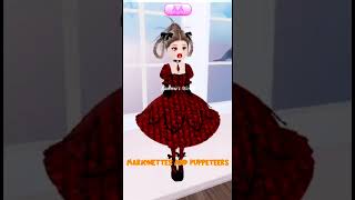 Marionettes and Puppeteers Theme Idea in Dress to Impress dresstoimpress roblox robloxavatar [upl. by Resaec]