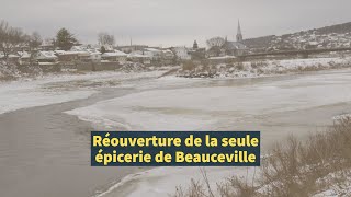 Réouverture de la seule épicerie de Beauceville [upl. by Adnolat361]