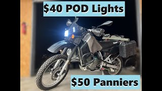 KLR650 Cheap MODS Links in Description [upl. by Osmond590]