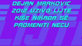 DEJAN MARKOVIC 2012 UZIVO LIJTE KISE NEDELJA JE SVANULA [upl. by Naillik]