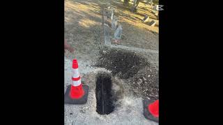 Repairing an old galvanized water line [upl. by Gniliem]