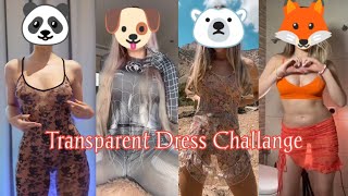 see through dress trend 2023  tiktok transparent dress compilation 2023 [upl. by Pacificia24]