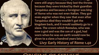 Stupid Ancient History GCSE 15 Origins of Servius Tullius [upl. by Marin]