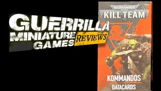 GMG Reviews  KILL TEAM 2024 KOMMANDOS Datacards by Games Workshop [upl. by Noraj]