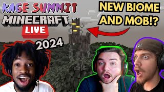 THEYRE ADDING A NEW SCARY MOB MINECRAFT LIVE 2024 REACTION [upl. by Divadnhoj]