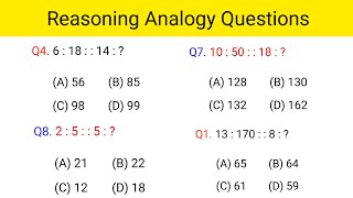 Reasoning Analogy  Resoning Questions  Reasoning Practice Set  Analogy Previous year question [upl. by Ellehciram]