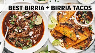 Easy CROCKPOT BIRRIA Makes the Best BIRRIA TACOS Recipe [upl. by Javler]