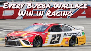 Every Bubba Wallace Win in Professional Racing [upl. by Ranger288]