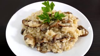 Vegan Mushroom Risotto Recipe [upl. by Mikes]