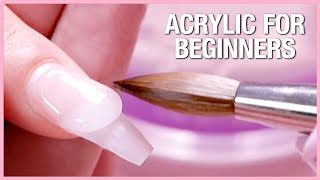 Acrylic For Beginners  Nail Art Tutorial  Nails Ideas [upl. by Betthezul228]