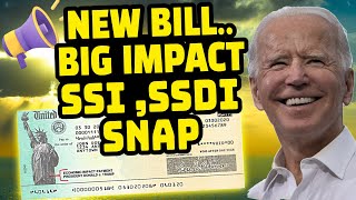 Social Security Increase  SSDI SSI SNAP New Bill Changes Lives of Millions Big Impact [upl. by Arni292]