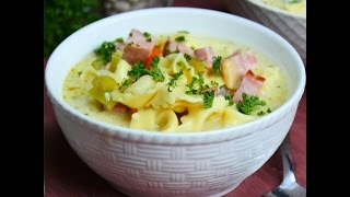 One Pot White Bean Ham And Tortellini Soup [upl. by Vania]