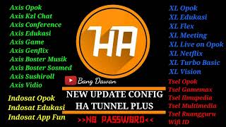 ✔️ NEW UPDATE CONFIG  Ha Tunnel Plus  All Operator  04 Sep [upl. by Yrrek]