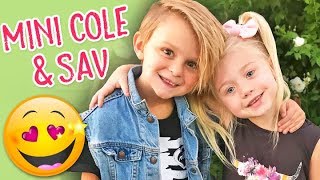 MEETING MINI COLE amp SAV ❤️ First Secret Crush With Everleigh 💕 [upl. by Gibe]