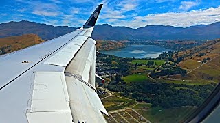 STUNNING APPROACH Landing  Queenstown Airport ZQN  Air New Zealand Airbus A321 [upl. by Brote]