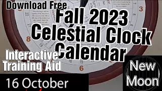 FallAutumn 2023 Sacred Enoch Calendar Tabernacles Atonement Day Trumpets Celestial Clock Calendar [upl. by Morrissey846]