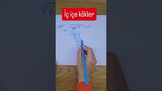 İç içe köklerde işlem yapma tyt lgs kpssales her sınavda karsılaşırız tyt kpssmatematik lgs [upl. by Asseralc]