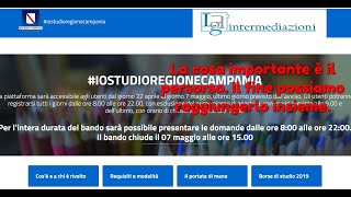 Borsa di Studio Regione Campania € 300  Contributo Studenti [upl. by Sitnerp]